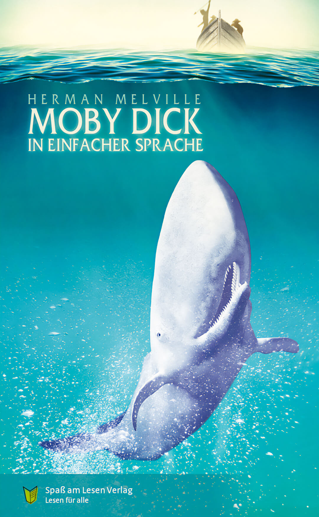 Buchcover von "Moby Dick" in Einfacher Sprache vom Spaß am Lesen Verlag