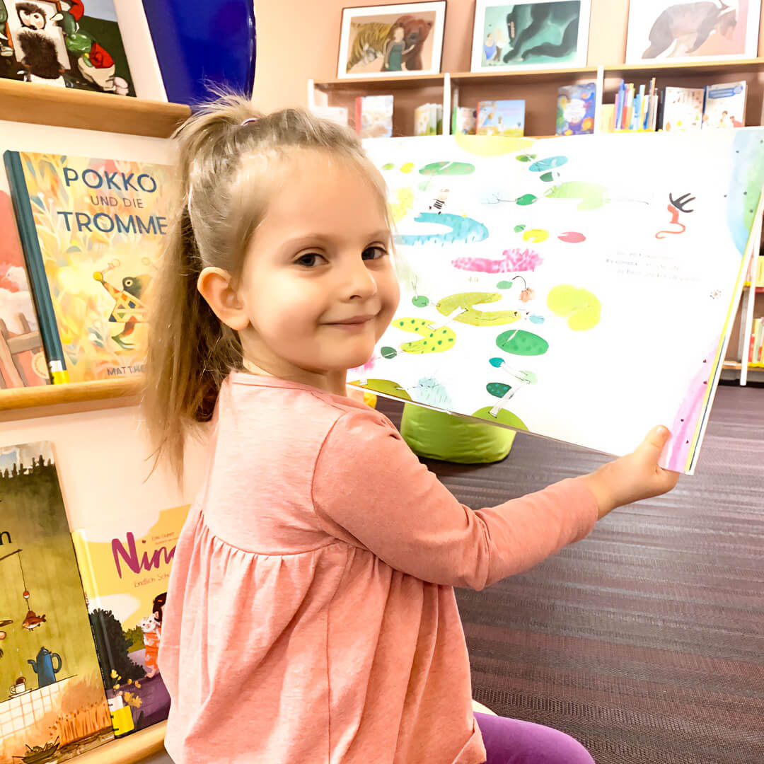 Veranstaltung der Stadtbibliothek Naumburg mit Bildern von Naumburger Kita-Kinder