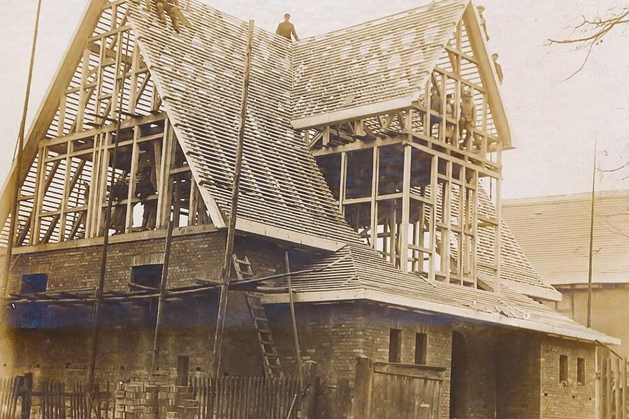 Villa Vollmann bei ihrer Erbauung 1921